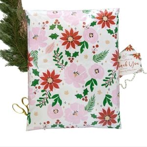 10 19X24 Poly Mailers Holiday Floral
